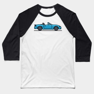 Crystal Blue Mazda Miata Baseball T-Shirt